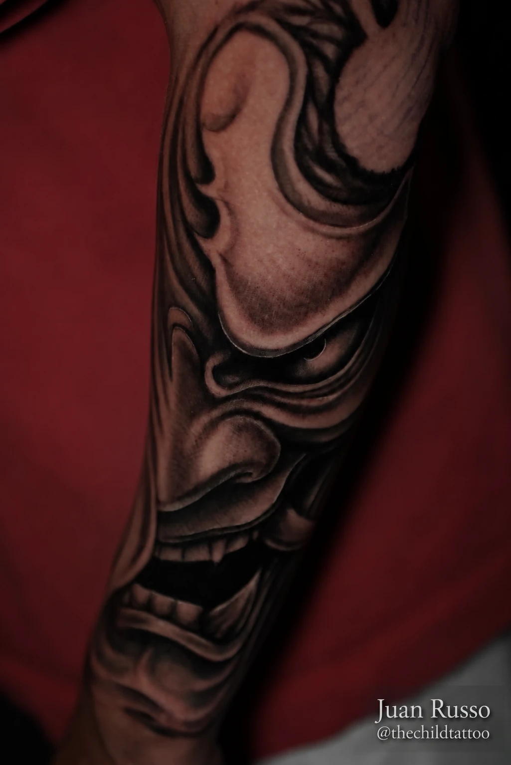 Black & grey tattoo work by Juan Russo in Memphis TN.