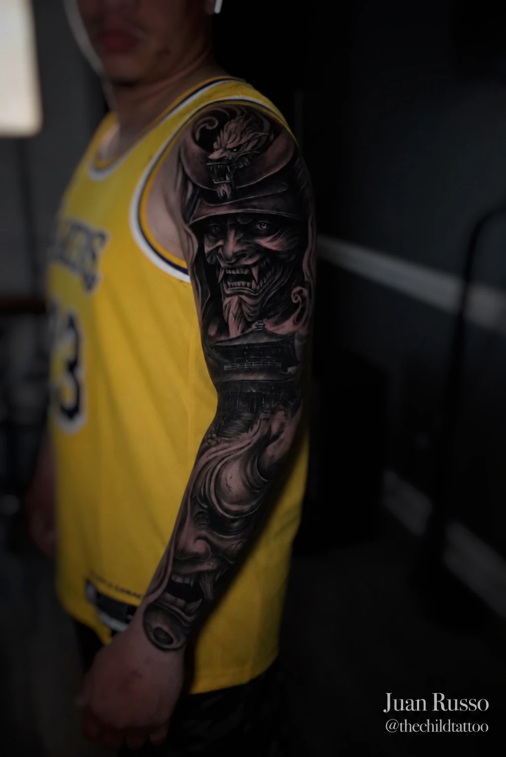 Large scale tattoo work by Juan Russo in Memphis TN.
