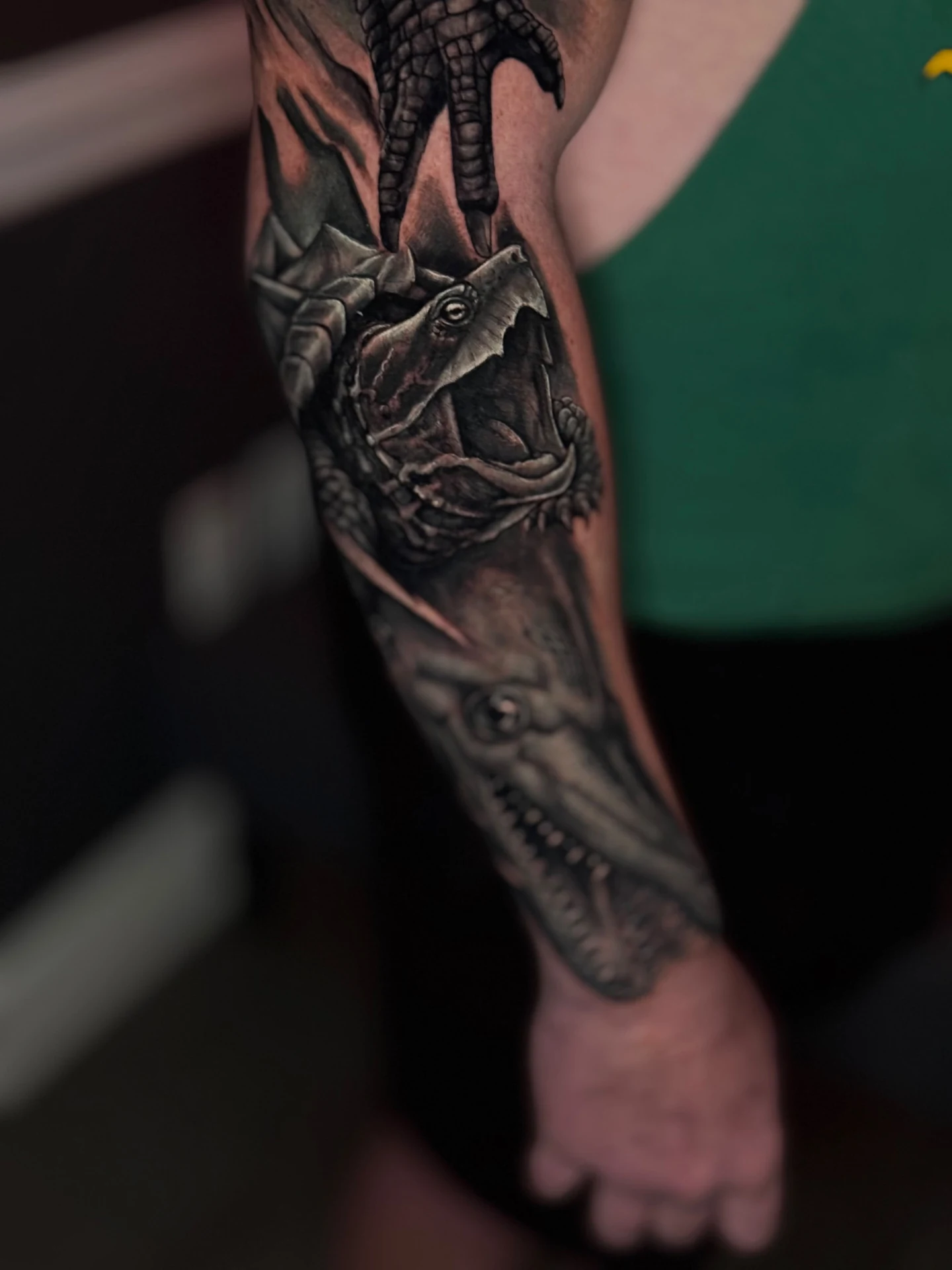 large scale tattoo by Juan Russo in Memphis TN.